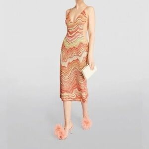 Cult Gaia Leticia Beaded Midi Dress